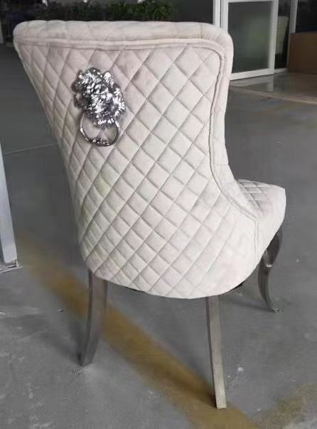 Silver finish lion head decorative strips for sofas and beds