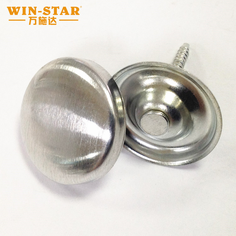 Size 28, 32, and 36 fabric covered snap buttons for different fabric thicknesses