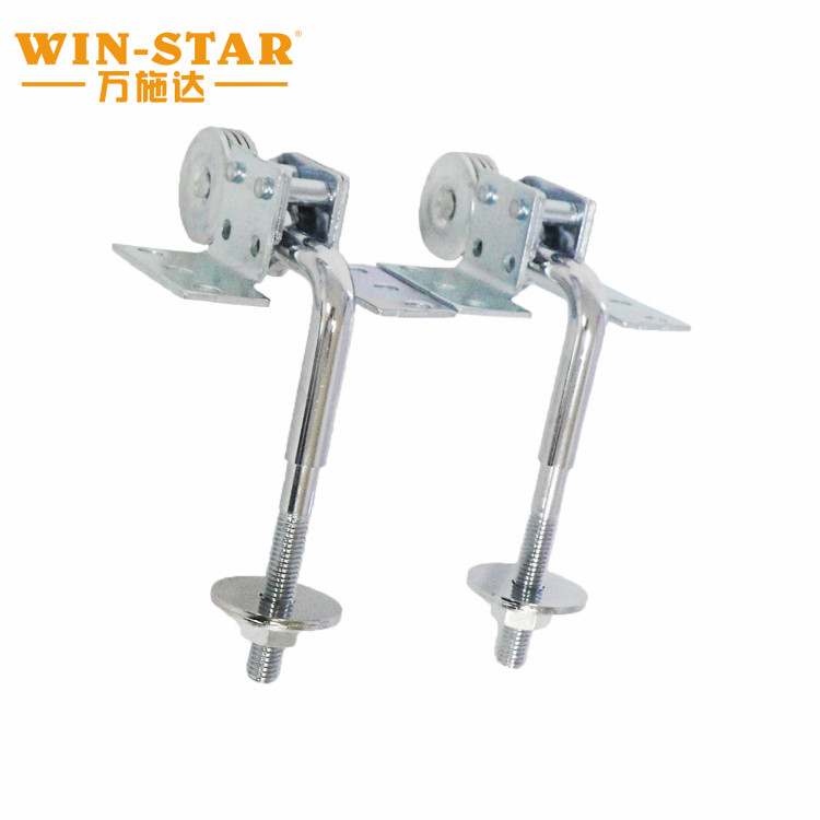 High-strength iron sofa hinge with white zinc electroplated surface