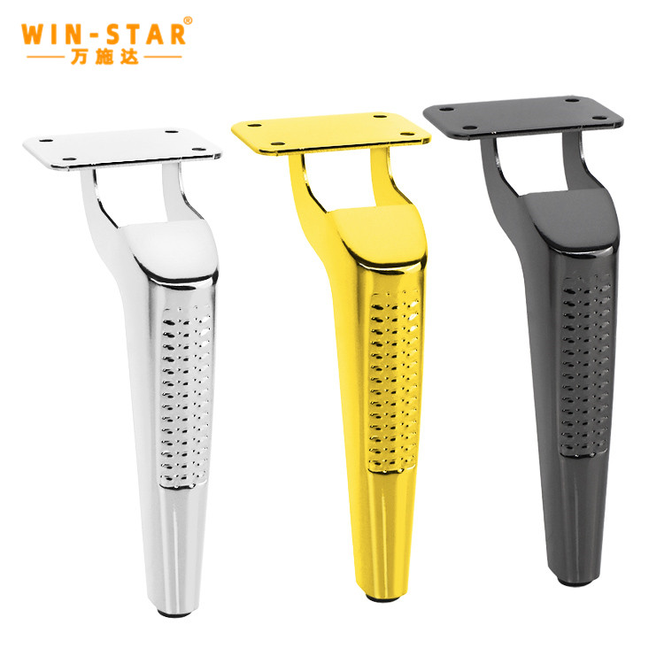 Model ZD-N385 metal sofa leg showcasing structural integrity
