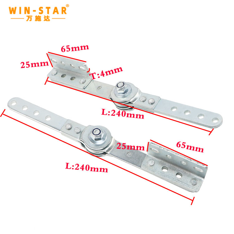 WINSTAR Simple Furniture Headrest Hinges white zinc finish