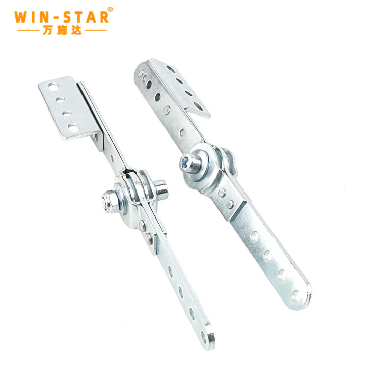 Smooth damping adjustable sofa hinge hardware