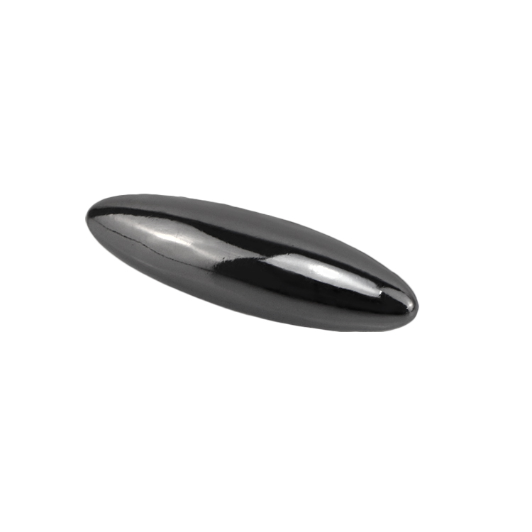Sleek silver upholstery decorative button back view