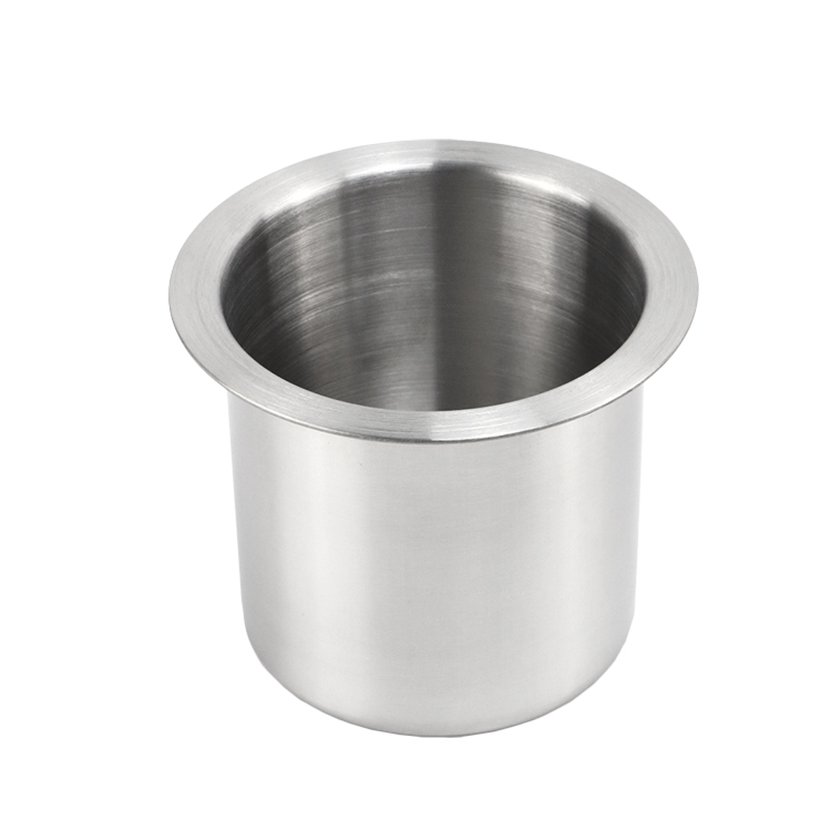 Silver cup holder application in home theater sofas and outdoor furniture